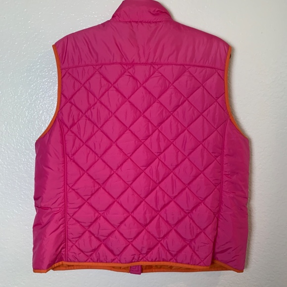 Lands End Quilted Puffer Vest Primaloft Woman XL Pink Outdoor Granola Hiking Ski - Picture 7 of 13